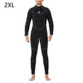 thumbnail image 2 of Traje de buceo de neopreno de neopreno Impermeable en traje de baño espesado 5 mm back cremallera Snorkel Deportes de agua Manténgase caliente para nadar hombre surf, negro xxl Advancent OD019356-11, 2 of 7