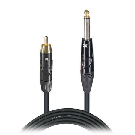 ProX XC-PR10 Câble Audio Haute Performance 10 Pieds RCA Mâle à 1/4 Pouces" Mâle