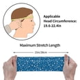 thumbnail image 7 of Wukai Blue Star Print Sports sweatband,Men & Women Sweatband Headband for Running, Cross Training, Racquetball, Working Out, 7 of 7