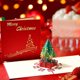thumbnail image 5 of Juego de 3 tarjetas de Navidad emergentes 3D con Papá Noel, árbol de Navidad y sobres de reno para amigos, cortadas con láser, tarjetas de felicitación divertidas para Navidad, Año Nuevo Rojo Verde RV011031-00207SDJ, 5 of 5