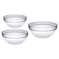 thumbnail image 2 of 3Pcs Fruit Bowls Household Salad Bowls Multipurpose Tableware (Transparent), 2 of 9