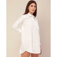thumbnail image 3 of Moomaya Classic Solid Cotton Shirt Dress - Long Sleeves, Everyday Casual Wear, 3 of 9