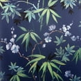 thumbnail image 2 of Jasmine Floral Garden Navy Vinyl Wallpaper - 20.8 in. W x 33ft L - Double Roll, 2 of 5