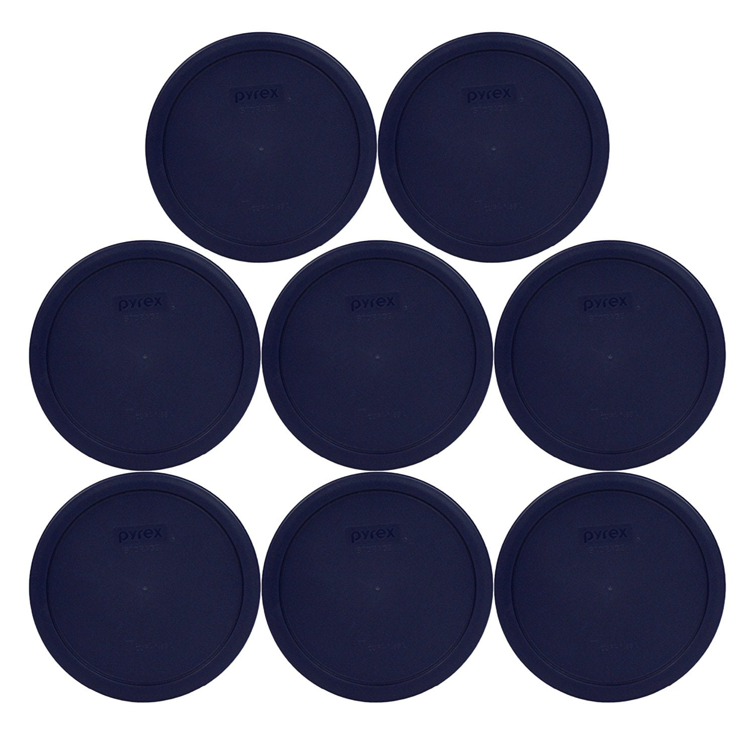 Pyrex Replacement Lid 7402PC Blue Round Plastic Cover (8Pack) for