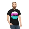 thumbnail image 3 of Cypher Sage Miami South Beach Skyline Shirt - Mens Heavy Cotton Tee Shirt, 3 of 7