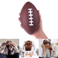 thumbnail image 3 of Lutabuo Mini American Football for Kids Adults PU Foam Rugby Toy Brown Party Games Props, 3 of 6