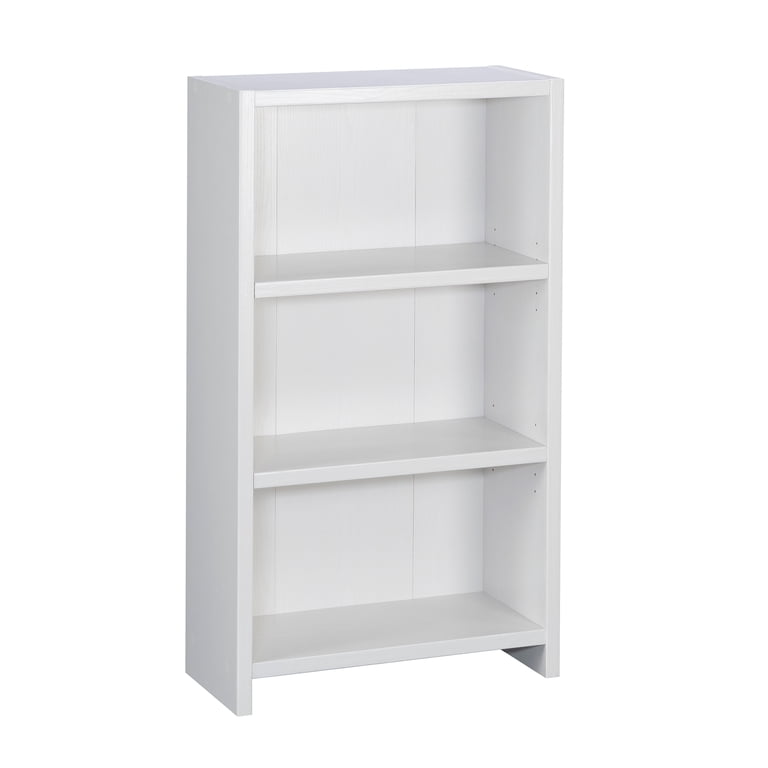 Mainstays Westley 3-Shelf Bookcase, White Grain photo 2