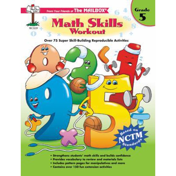 Pre-Owned Math Skills Workout / Grade 5 (Mailbox series) (Paperback) 1562344625 9781562344627