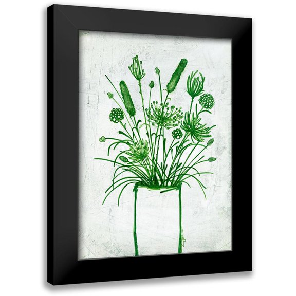 Loco, Filippo 11x14 Black Modern Framed Museum Art Print Titled - Fresh Greenery Florals
