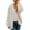 Beige womens long sleeve cardigan a1, variant on Women's Fall Winter Long Sleeve Knitted Cardigan Open Front Casual Boho Solid Tops Cozy Sweaters Outerwear Daily Fashion, Beige M