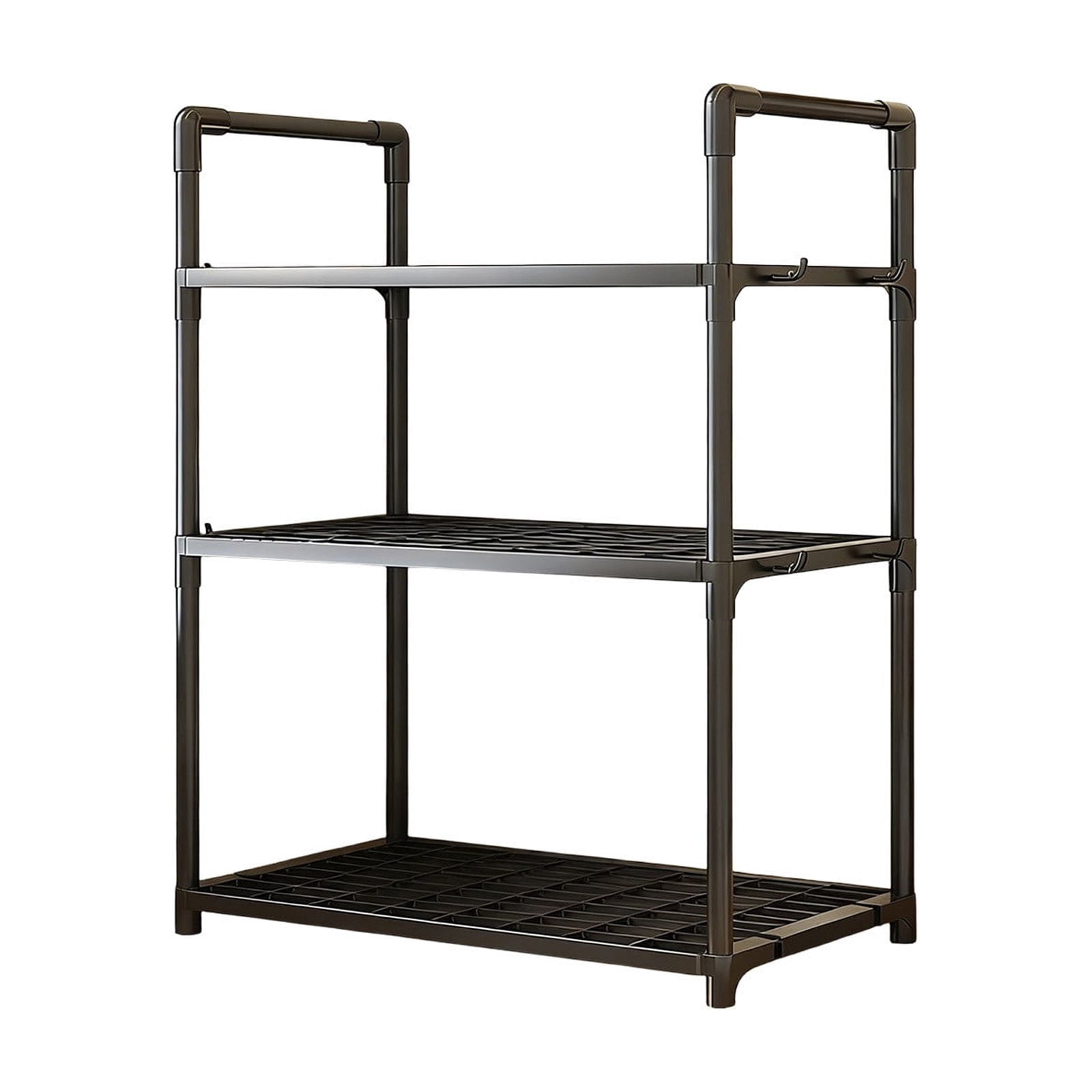 Werulen Multi Layer Kitchen Storage Rack for Home,Floor Standing Storage Rack for Bathroom,Household Organizer for Daily Necessities,Kitchen Bathroom Storage Rack,Multi Layer Floor Storage Shelf