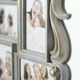 thumbnail image 3 of Crystal Art Gallery Distressed Gray & Gold Baroque Vintage Style Photo Collage Picture Frame - 22" x 21", 3 of 6