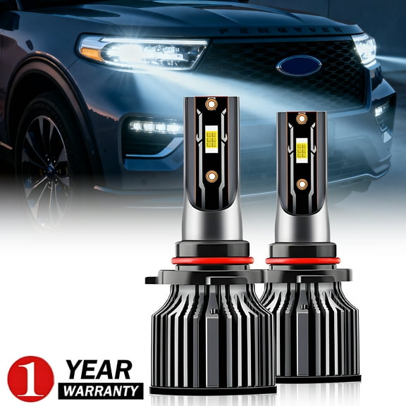 For 2016 2017 2018 2019 2020 Ford Explorer LED Headlight High Beam Bulbs 2X