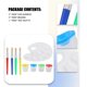 thumbnail image 5 of 9 Pcs No Spill Paint Cups Set with Paint Brushes and Paint Tray Palette, Paint Cups with Lids for Ki, 5 of 5