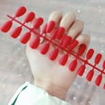 thumbnail image 2 of Fleshy Matte Matte Long Nails 24 False Nail Patches Ballet Fake Nail Patch, 2 of 2