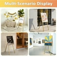 thumbnail image 5 of Yacona Easel Stand for Sign, Adjustable Metal Easels for Display with Adjustment Chain, Heavy Duty Poster Stand, for Wedding Sign, Poster, Painting, Displays, Gold, 5 of 7