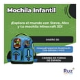 thumbnail image 3 of Mochila Kinder Infantil Microsoft Minecraft 11 L, 3 of 4