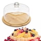 thumbnail image 5 of Bandeja para servir con tapa de cúpula de vidrio, multiusos, transparente, para aperitivos 210 mm, 5 of 7