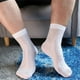thumbnail image 1 of ALSLIAO Calcetines de seda fina transparentes de verano para hombre, para noche, negocios, color blanco, tallas 6 a 9, 1 of 8