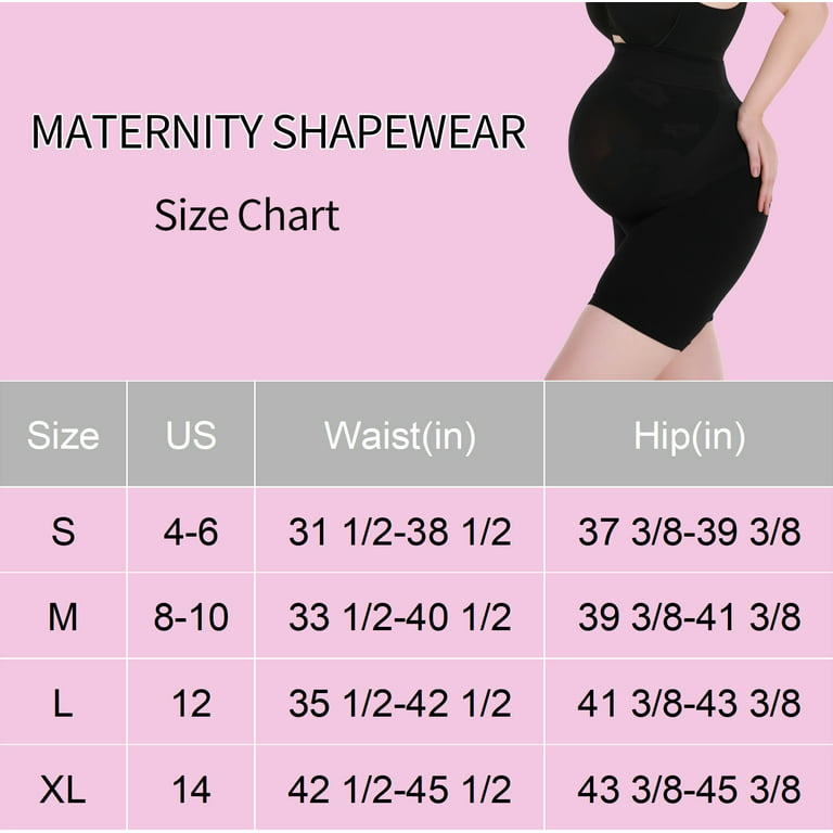 Seamless Maternity Shapewear, Prevent Thigh Chaffing, Belly Support, S-XXXL