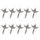 thumbnail image 4 of 10 colgantes de aleación con forma de cruz de Jesús, accesorios para hacer joyas, collares y pulseras (plata antigua)., 4 of 7