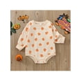 thumbnail image 3 of FOCUSNORM Halloween Baby Girl Boy Clothes Pumpkin Romper Sweatshirt Onesie Long Sleeve Bodysuit Top, 3 of 8
