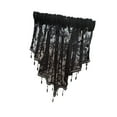 thumbnail image 2 of deevoka Beaded Window Valance Decor Swag Curtain Valance for Country Basement Window Black, 2 of 9
