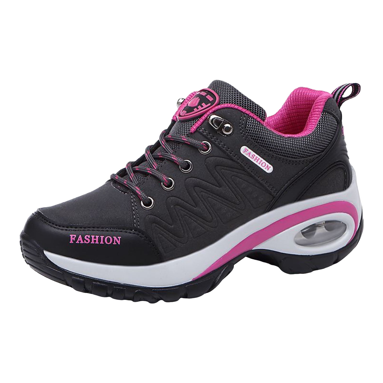 Dakaela Women's Waterproof Hiking Boots Outdoor Trekking Camping Shoes Arch Support Cushion Sneakers