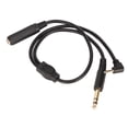 thumbnail image 1 of Cable hembra de 635 mm a macho de 635 mm y macho de 35 mm cable divisor en Y estéreo de doble canal de 50 cm para dispositivos de sonido, 1 of 8