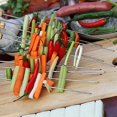 thumbnail image 5 of Skewers For Grilling Stainless Steel Bbq Sticks With Wood Handle, 5 of 5