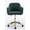 Green, variant on Modern Rolling Teddy Fabric Executive Office Chair with Adjustable Height and 360 Revolving, Swivel Accent Back Armchair with Wheels and Golden Base, Upholstered Vanity Chair, White