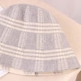 thumbnail image 3 of CoCopeaunts Women's Bucket Hat Autumn Winter Fisherman Hat Fashion Plaid Version Versatile Woolen Bucket Cap Warm Ear Protection, 3 of 8