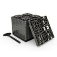 thumbnail image 1 of Camco Leveling Block 44527 FasTen XL; Use to Level RV While Parked; Interlocking Blocks With T-Handle; Pull Up For Carrying/Twist Lock To Secure; 2 x 2; Yellow; 10-1/2 Inch x 10-1/2 Inch x 1-1/2 Inch, 1 of 6