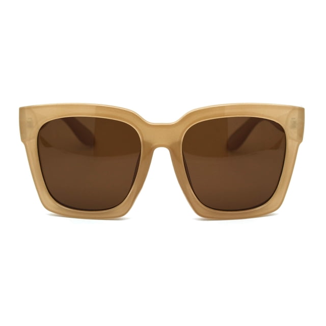 Gafas de Sol SA106 Sobredimensionadas con Montura Gruesa de Plástico en Forma de Cuerno 54mm