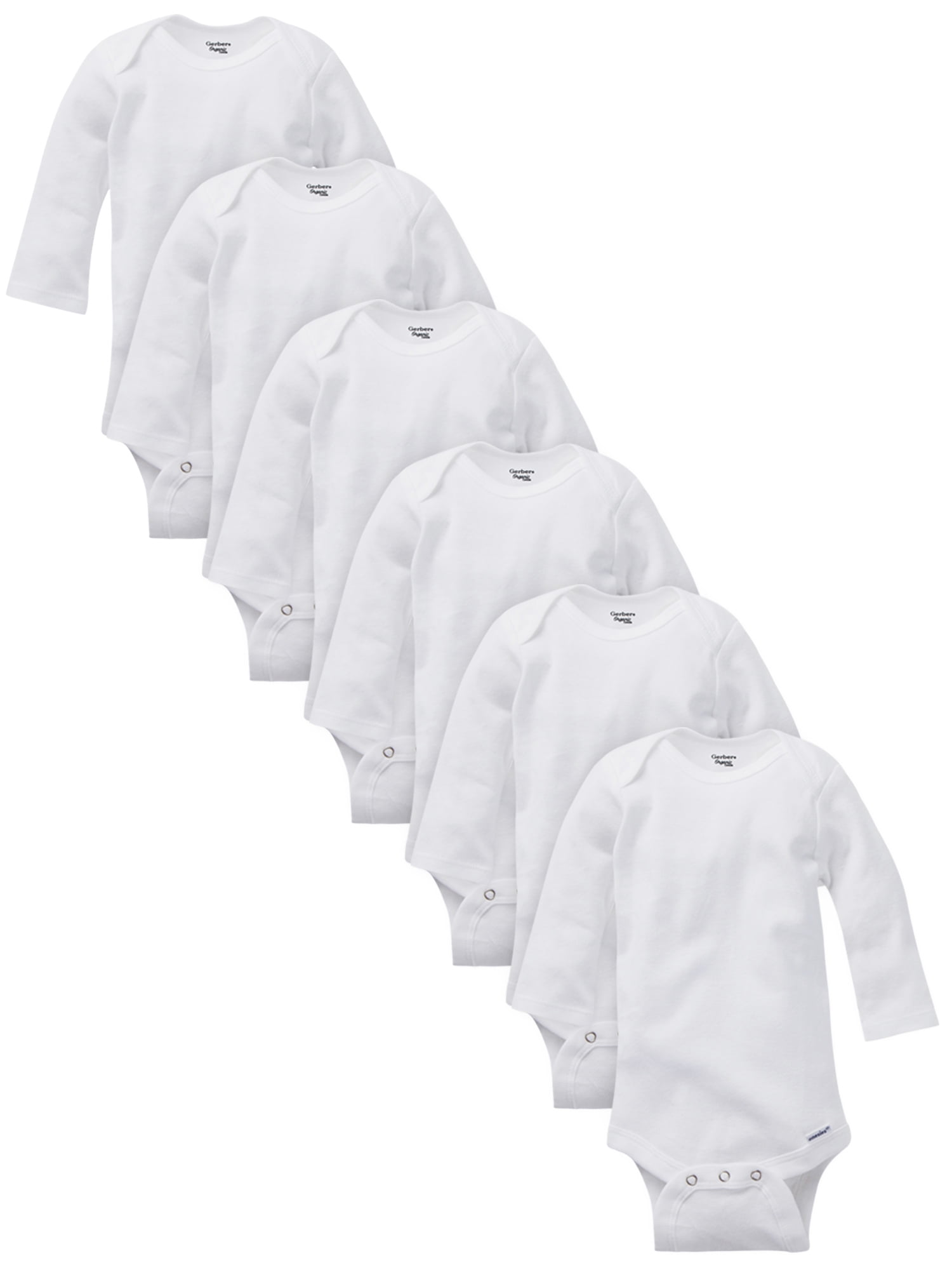TupTam Baby Long Sleeve Bodysuit with Side Snap Pack of 5 