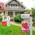 thumbnail image 5 of Valentines Day Garden Flag 12x18 Inch Heart Pattern Double Sided for Anniversary Wedding Yard Outdoor Decoration, 5 of 6