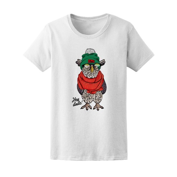 Hey Dude Dressed Owl Tee Women's -Image by Shutterstock