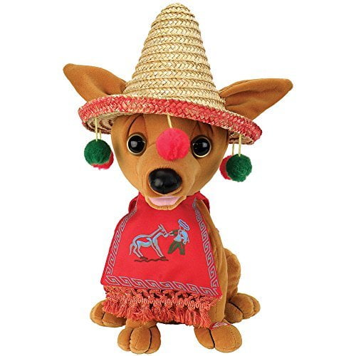 singing christmas chihuahua toy