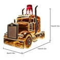 thumbnail image 2 of Semi Truck Whiskey Decanter Bottle, Funny Home Bar Decor and Truck Driver Gift for Dad, 2 of 7