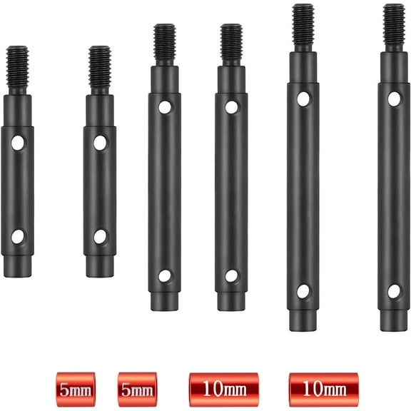 2Pcs Steel Extended 5mm Portal Stub Axle Drive Shaft for 1/18 Rock Crawler Redcat Ascent-18 Upgrade Parts