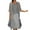 C : Gray, variant on Fashion Women Casual Round Neck Sleeveless Dress Solid Coat Two-Piece Set 2 Piece Set Beach Sundress