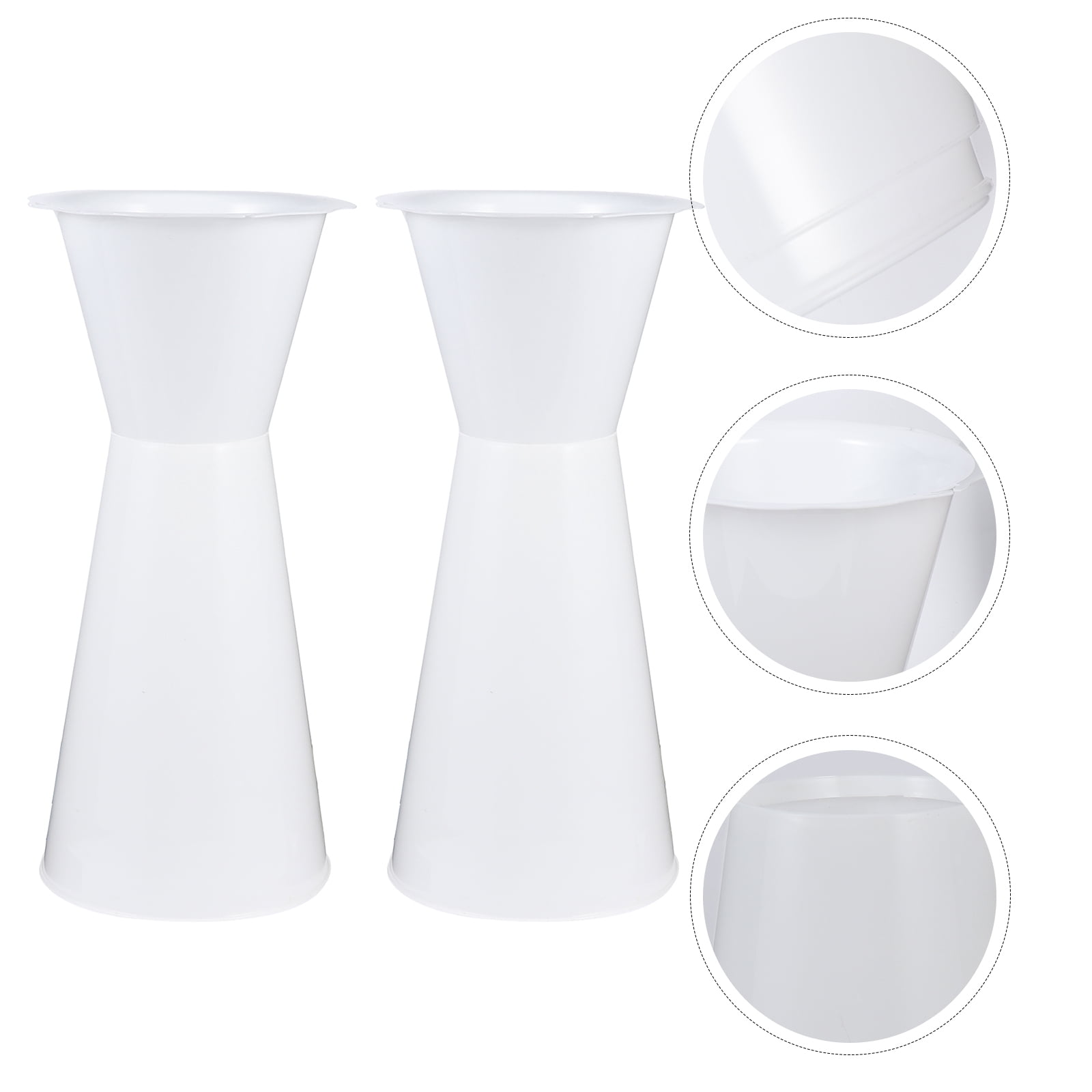 WHAMVOX  Flower Packaging Holders for Flowers Floral Containers Wedding Decor Bride White