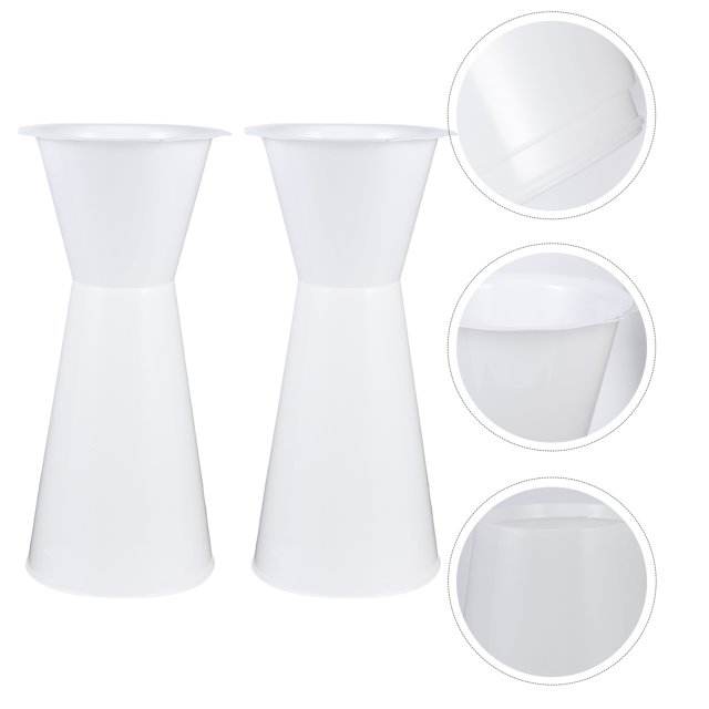 FUTUREORYY 1Ud Plastic Bouquet Holder White for Stylish Flower Packing and Home Decoration