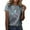 Gray, variant on IROINNID Women Casual Fashion T-shirt Printed Round Neck Women Top Short Sleeve Pullover Blouse Tops Spring