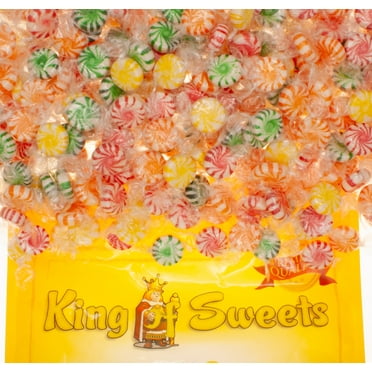 Columbian Assorted Fruit Starlight 5 Pounds Individually Wrapped Candy in a Bulk King of Sweets Bag