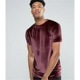 thumbnail image 3 of BJUTIR Men'S T-Shirts Velvet Velour Fashion Hop Slim Simple Short Sleeves T Shirts, 3 of 6