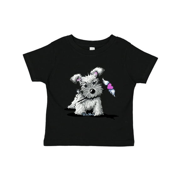 Inktastic Schnauzer with Heart Boys or Girls Toddler T-Shirt