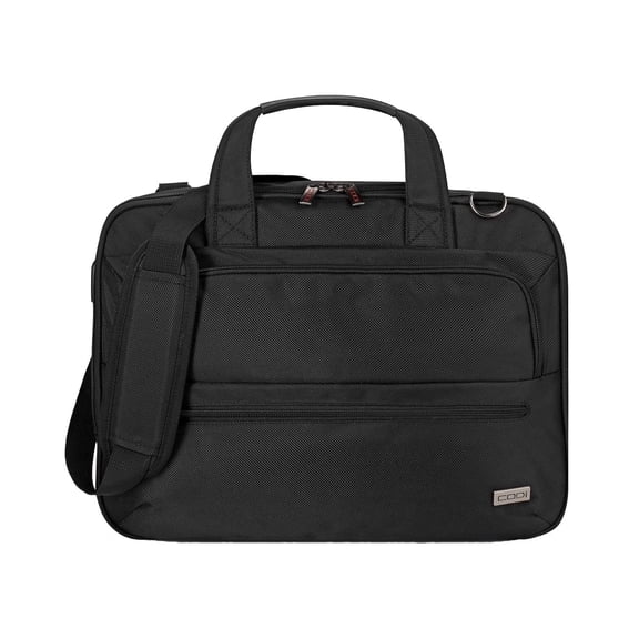 CODi Fortis 14.1-Inch Laptop Briefcase, Water-Resistant Business Travel Bag with USB Charging Port, Padded Laptop & Tablet Compartments, Lockable Zippers, Adjustable Shoulder Strap