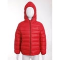 thumbnail image 2 of Jowowha Girls Boys Winter Jacket Coats Packable Down Puffer Jacket Water Resistant Bubble Puffer Red 150, 2 of 6