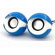 thumbnail image 1 of USB Computer Speakers, Small Speakers for Laptop, Desktop, Netbook, PC, Mini Powered Stereo Speaker System, Blue, 1 of 3